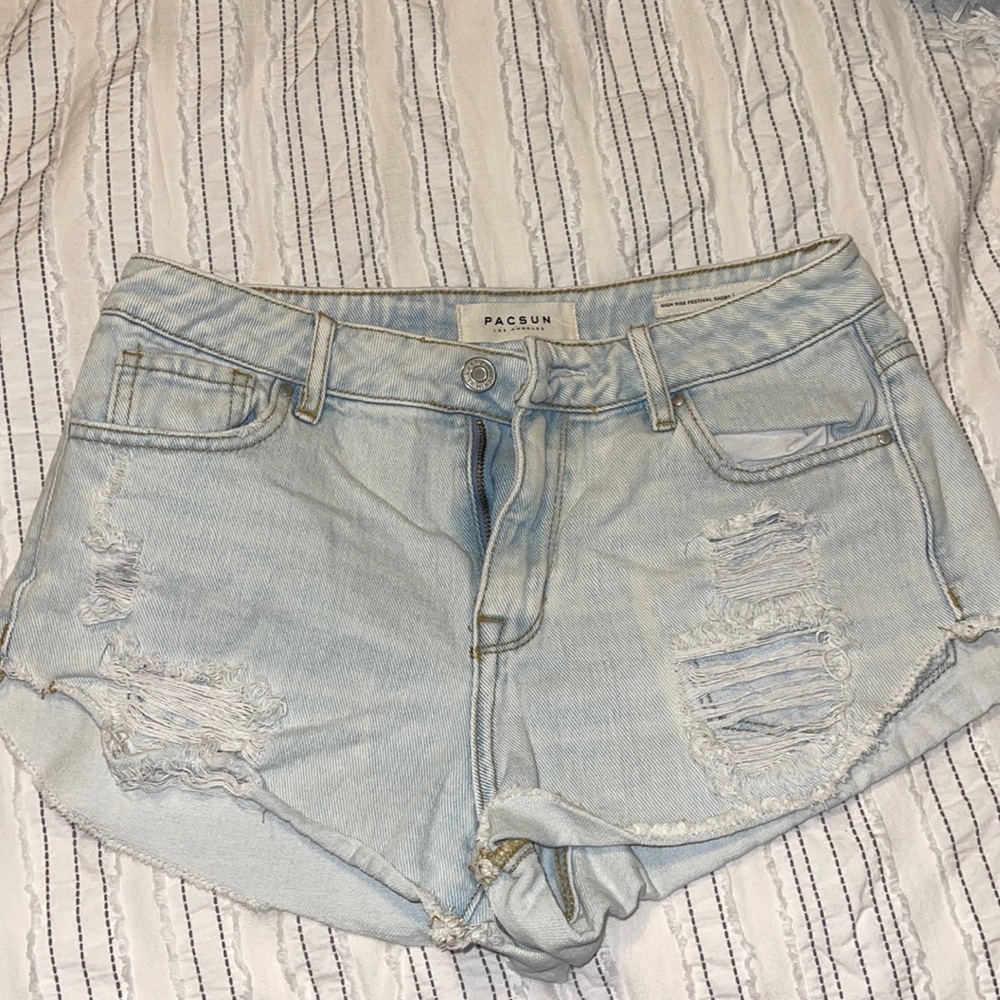 Pacsun Denim High Rise Festival Short